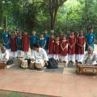 Juniors performing at Nageshwar rao park